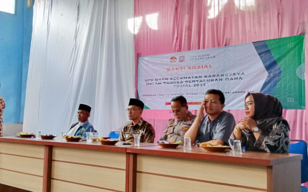 Kepala Desa Sirnajaya Menghadiri dalam Acara Bakti Sosial UPK DAPM Kecamatan Karangjaya