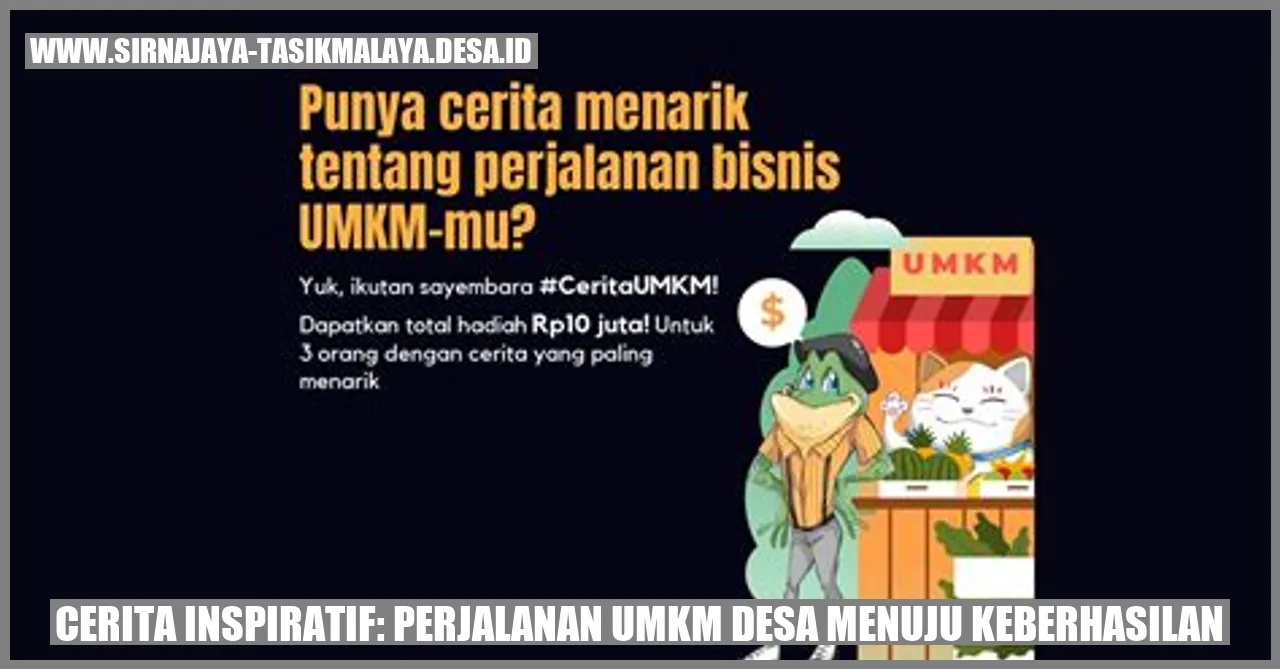 Perjalanan UMKM Desa Menuju Keberhasilan