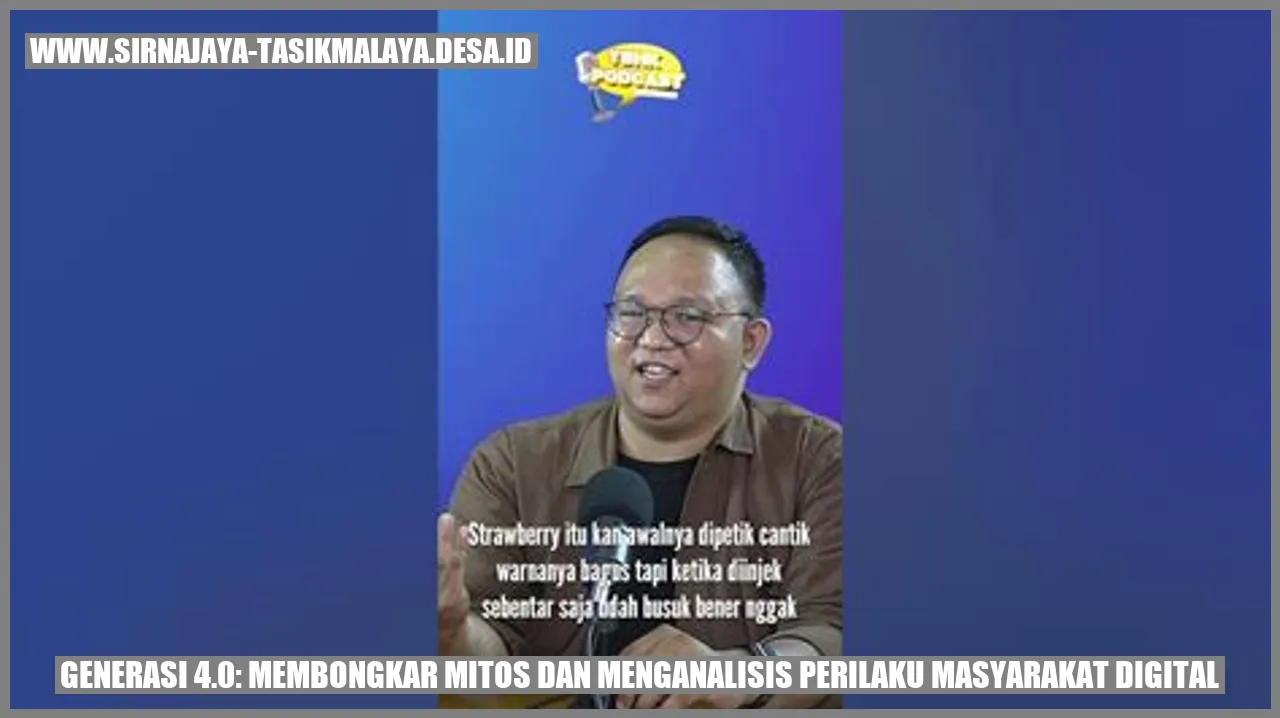 Generasi 4.0: Membongkar Mitos dan Menganalisis Perilaku Masyarakat Digital