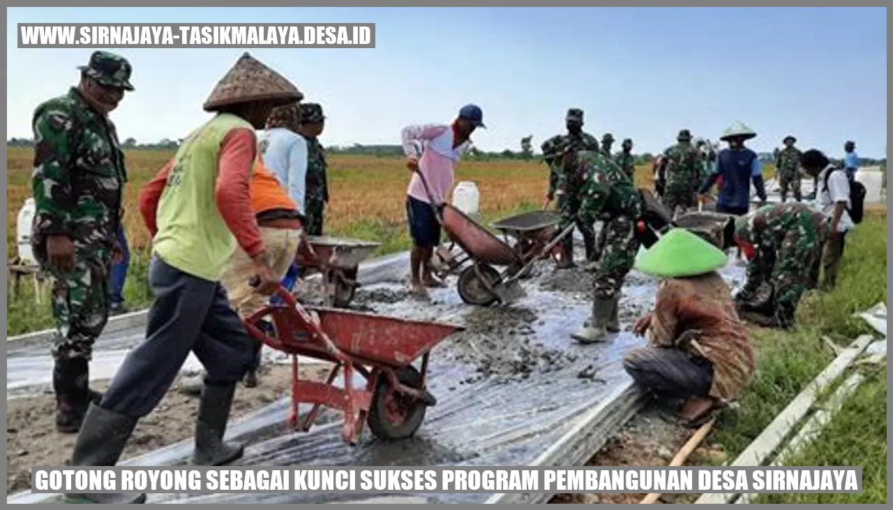 Gotong Royong Desa Sirnajaya Sukses