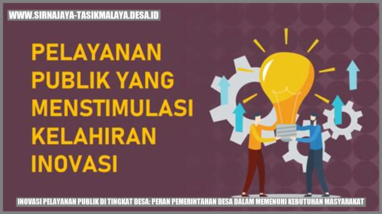 Inovasi Pelayanan Publik Desa