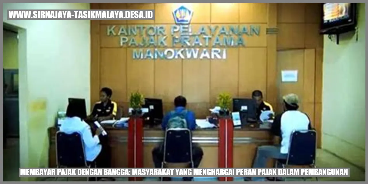 Membayar Pajak dengan Bangga: Masyarakat yang Menghargai Peran Pajak dalam Pembangunan