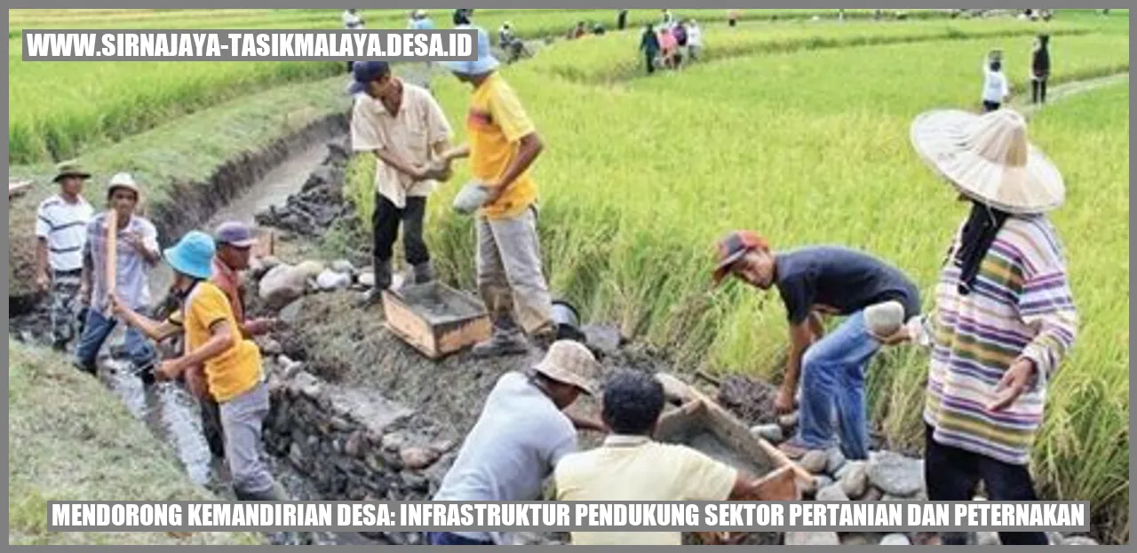 Mendorong Kemandirian Desa: Infrastruktur Pendukung Sektor Pertanian dan Peternakan