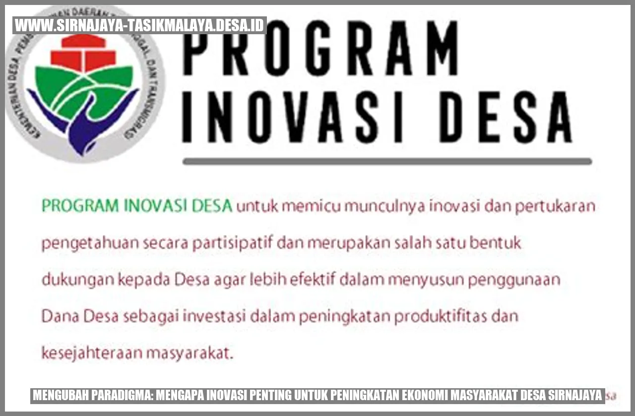 Inovasi Masyarakat Desa Sirnajaya