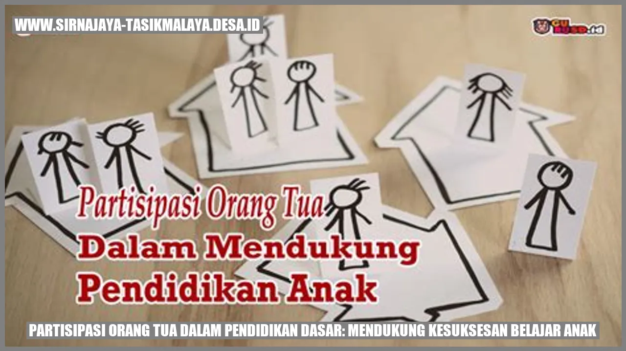 Partisipasi Orang Tua dalam Pendidikan Dasar: Mendukung Kesuksesan Belajar Anak