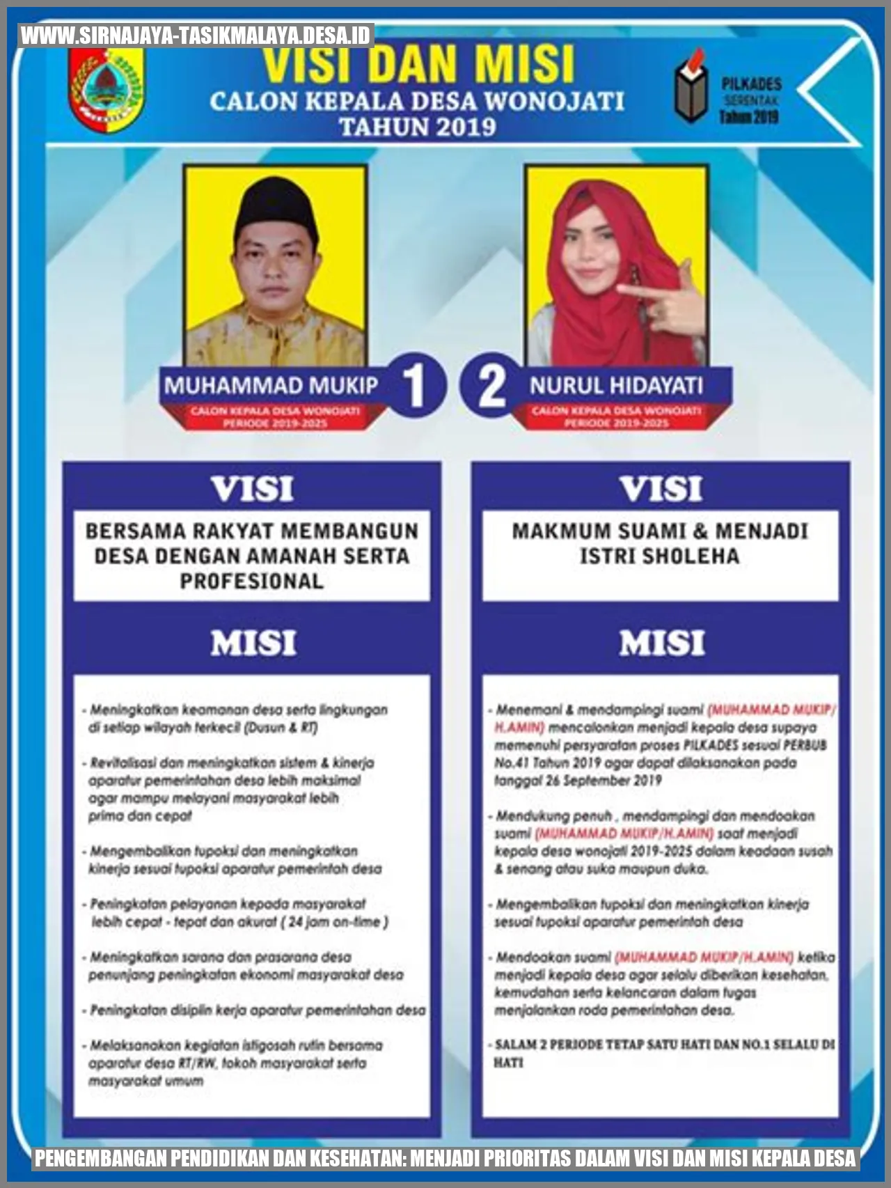 Prioritas Pendidikan & Kesehatan Kepala Desa